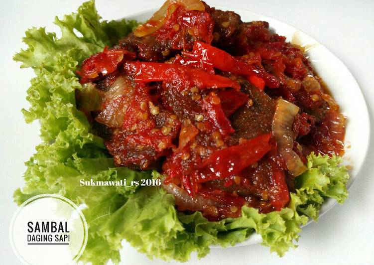 Resep Sambal Daging Sapi yang Bisa Manjain Lidah