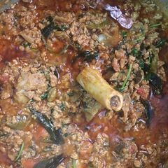 A picture of Methi Mutton keema.