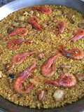 Arroz con bonito y gambas