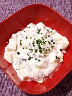 Almás krumplisaláta (light) recept fotója