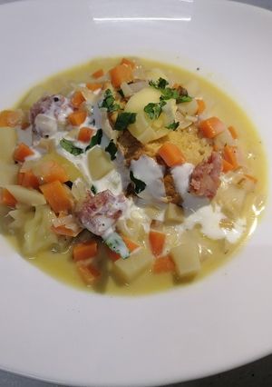 Una foto de Sopa de cerveza