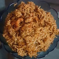 A picture of Jaggery rice (gud wale chaval).