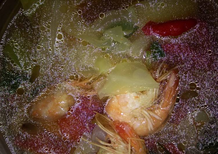 Resep Udang kuah sayur Anti Gagal