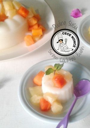 Foto resep Puding Susu Siram Coktail Buah