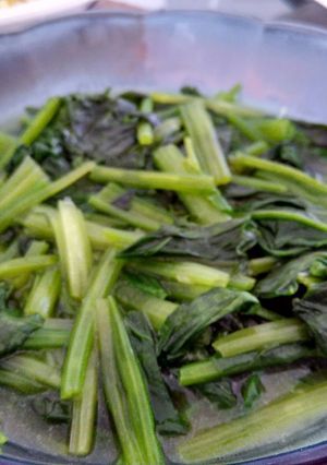 Foto resep Cah Poleng (Bayam Jepang) Sederhana