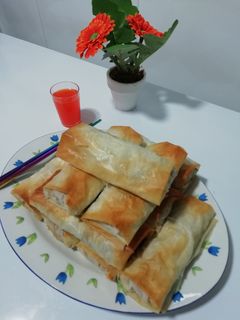 Una foto de Rollitos de primavera al horno