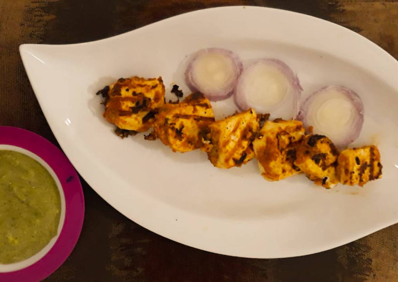 Grilled Lasuni Paneer