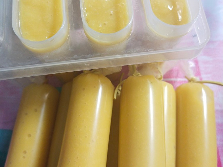 Resep Es Loli / Es Lilin jus mangga yang Lezat Sekali