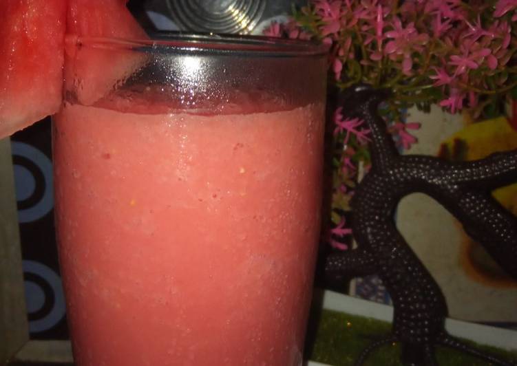 Cara Gampang Membuat Jus semangka susu 🍉, Bisa Manjain Lidah