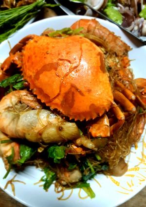 รูปของ ปู+กุ้งอบวุ้นเส้น