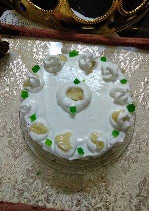 A picture of Eggless custard apple cake.