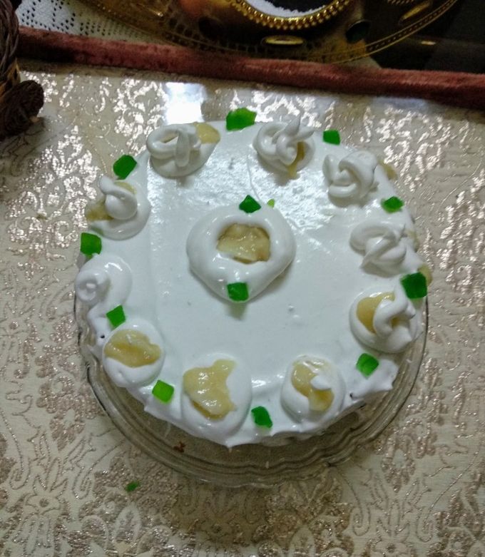 A picture of Eggless custard apple cake.