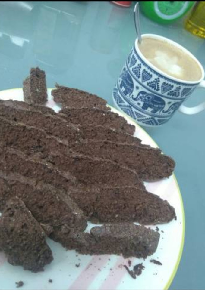 Una foto de Brownie de avena de chocolate sin azúcar