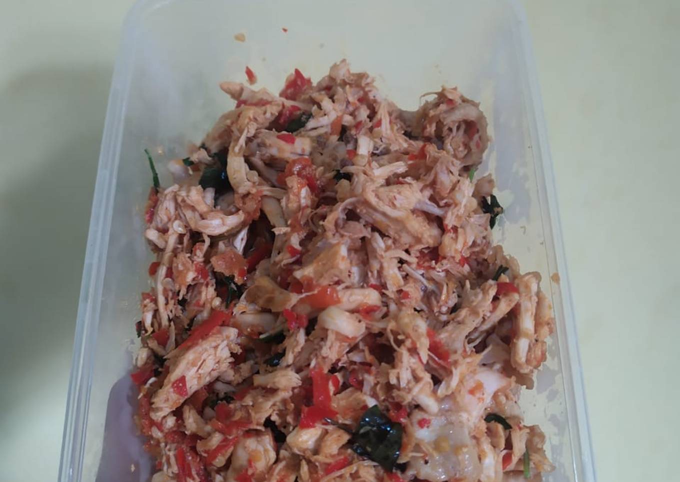 Ayam suir kemangi pedas