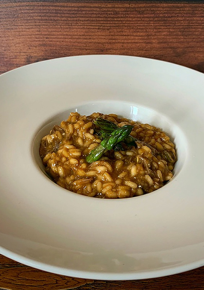 Una foto de Arroz meloso de carrilleras