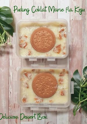 Foto resep Dessert Box Puding Marie Coklat fla Keju
