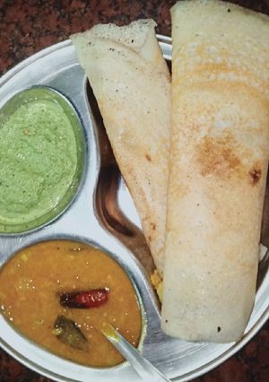 डोसा सांभर नारियल चटनी (Dosa sambhar nariyal chutney recipe in hindi) रेसिपी मुख्य फोटो
