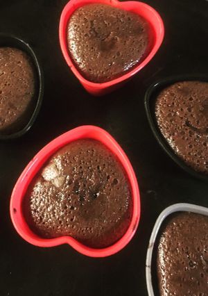 Une photo de Fondant Cœur coulant sans gluten