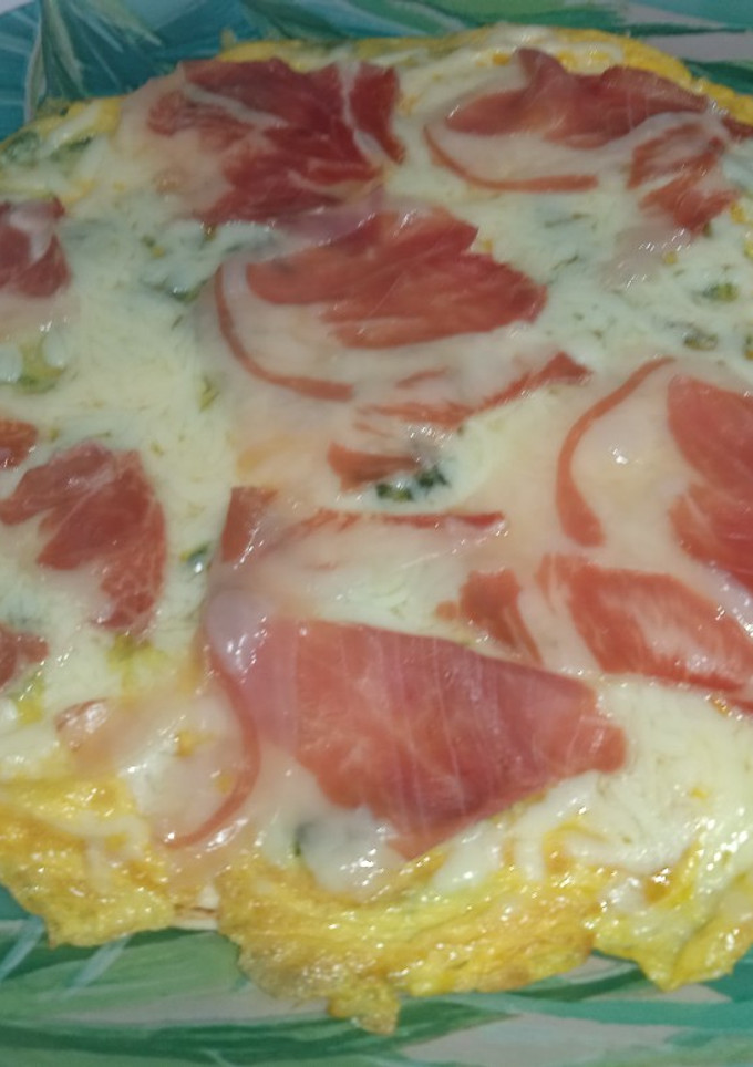 Una foto de Tortipizza de espinacas, mozzarella y jamón