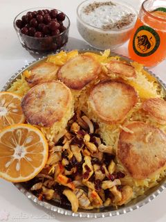 عکسی از دستور زرشک پلو با سینه مرغ