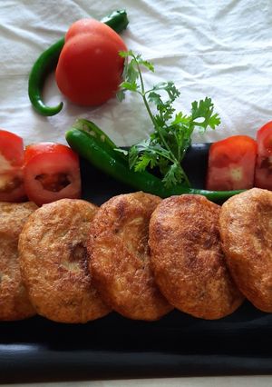 A picture of Raw Banana Cutlet.
