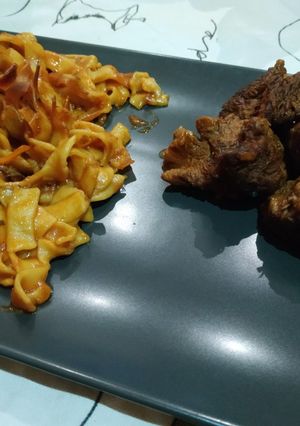 Φωτογραφία της συνταγής Μοσχάρι γιουβέτσι με χυλοπίτες
