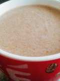 Maca con leche y chocolate