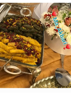 عکسی از دستور دلمه برگ مو و کلم برگ