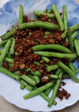 乾煸肉燥四季豆 的食譜成品照片