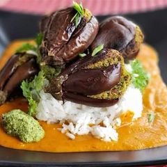 A picture of Stuffed Brinjal.
