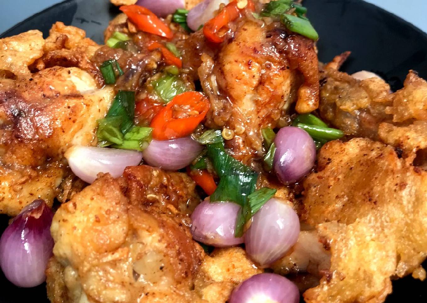 Sayap Goreng Oseng Bawang