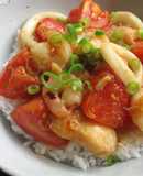 Seafood & Tomato Rice Bowl