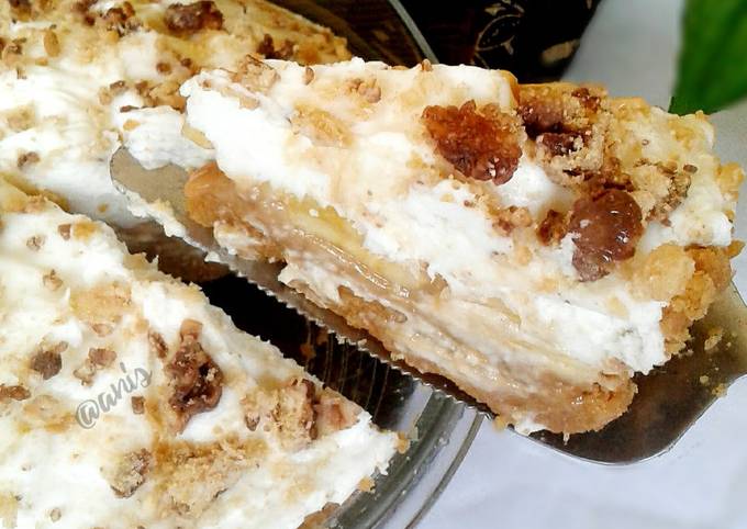Resep Banoffee Pie (Banana Toffee Pie) oleh Anis|Qaias Kitchen - Cookpad