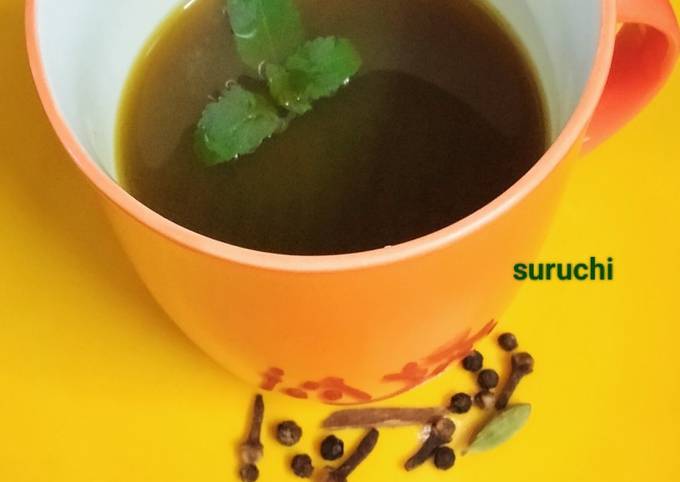 Basil Turmeric Decoction Tulsi Haldi Kadha Recipe by Suruchi