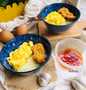 Resep Garlic Butter Rice with Scrambled Egg &amp; Sweet Sour Sauce Anti Gagal