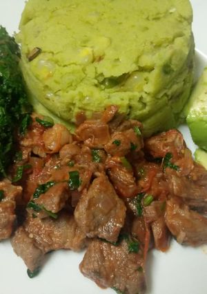 A picture of Mashed mukimo ya minji.
