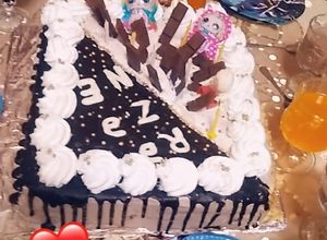 صورة لوصفة كيكة عيد ميلاد رزان