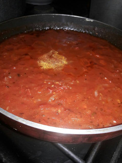 Una foto de Salsa para pizza
