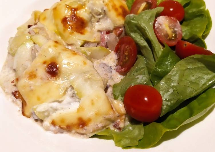 Deliciosa abobrinha gratinada com picadinho de carne - Tudogosreceitas