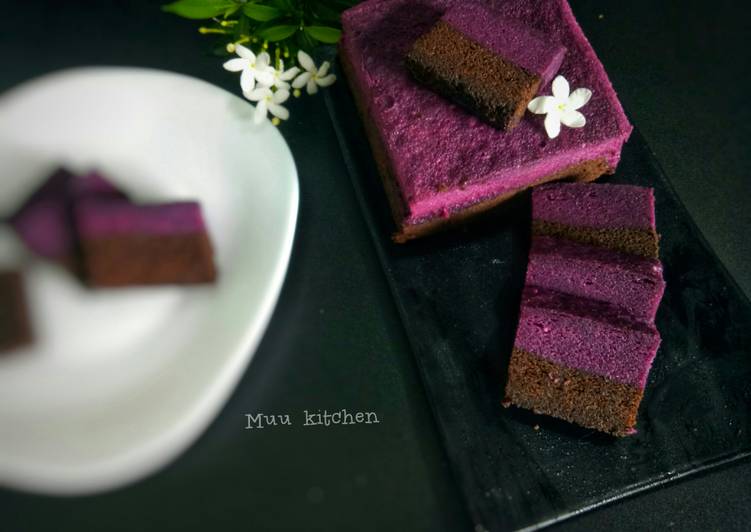 Resep Brownies kukus chocolatte blueberry | Langkah Membuat Brownies kukus chocolatte blueberry Yang Enak Dan Lezat