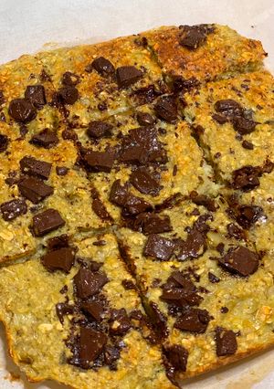 Une photo de Banana bread façon baked oatmeal