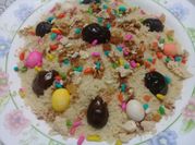 A picture of walnuts and raisins