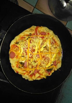 Foto resep PIZZA AYAM CINCANG (Pakai Teflon)