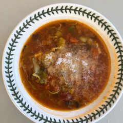 A picture of Use-up Not-exactly Minestrone Soup.