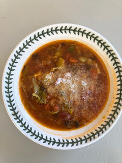 A picture of Use-up Not-exactly Minestrone Soup.