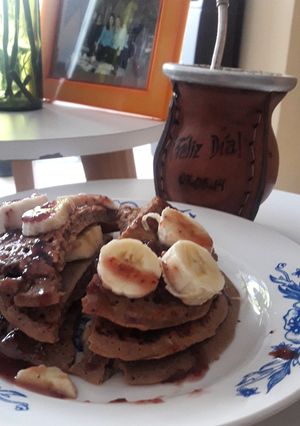Una foto de Panqueques integrales para desayuno o merienda