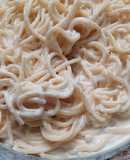Espagueti blanco cremosito