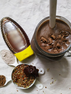 A picture of SPROUTED RAGI - CHOCOLATE & DATES SMOOTHIE.
