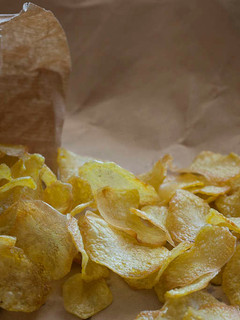 Una foto de Patatas chips al horno