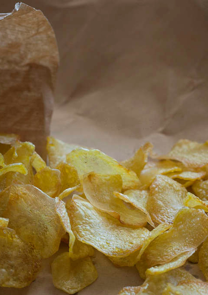 Una foto de Patatas chips al horno